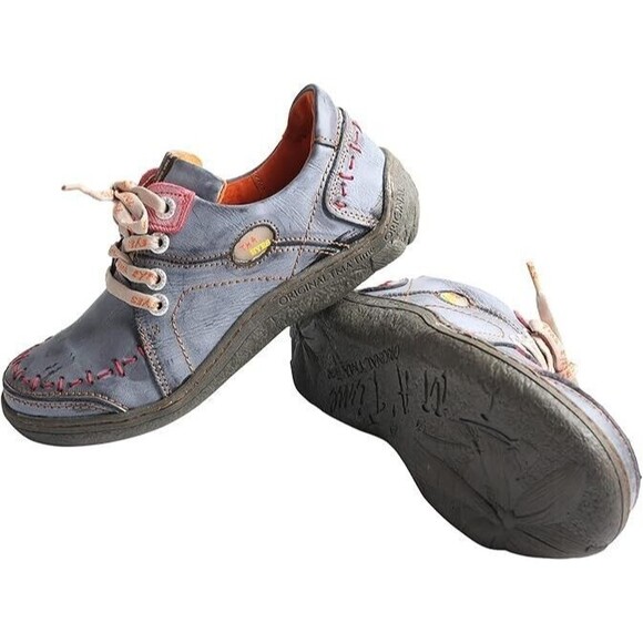 TMA EYES BLACK LEATHER HAND STITCHED SIZE 42 US 9.5 / 10 - Picture 2 of 4